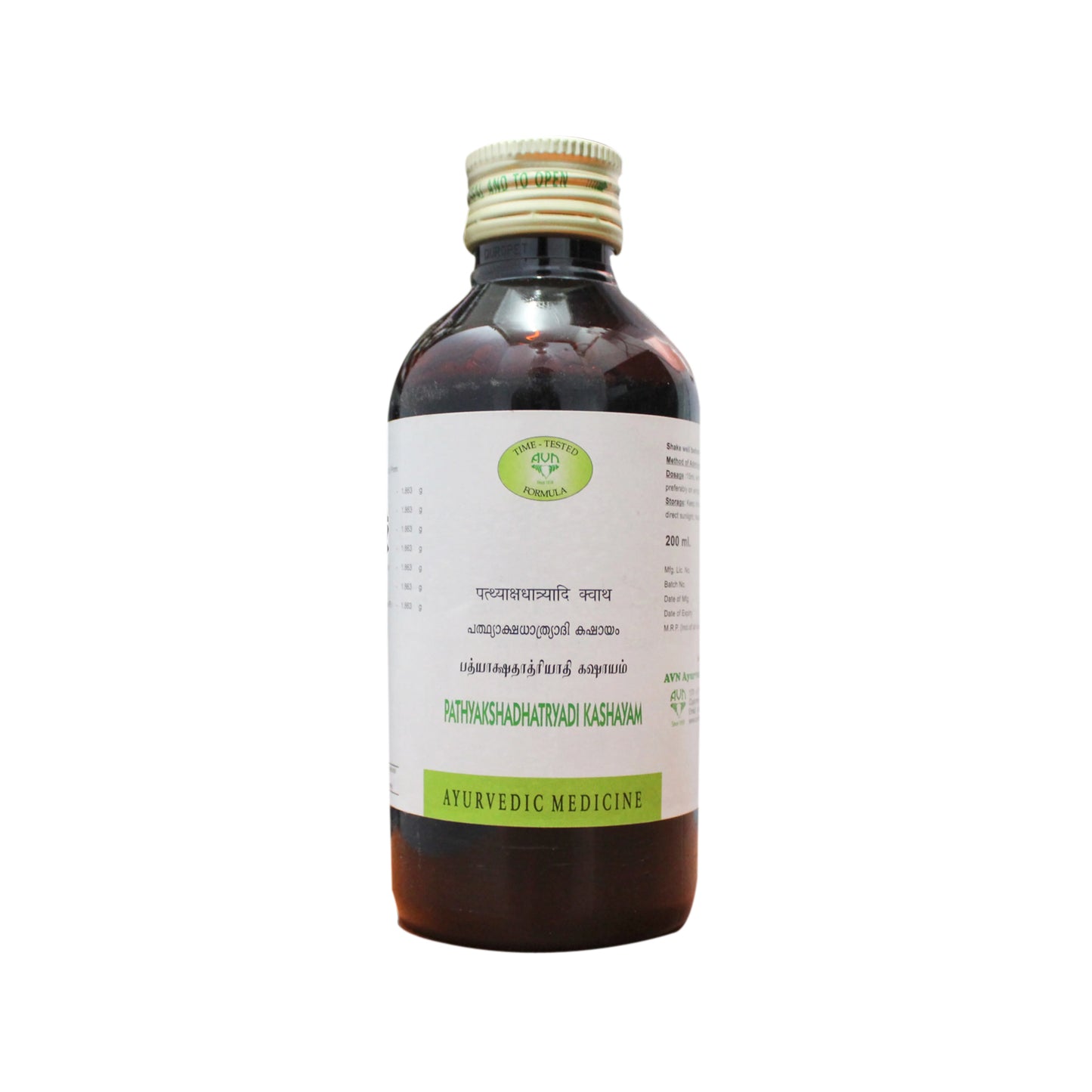 AVN Pathyakshadhatryadi Kashayam