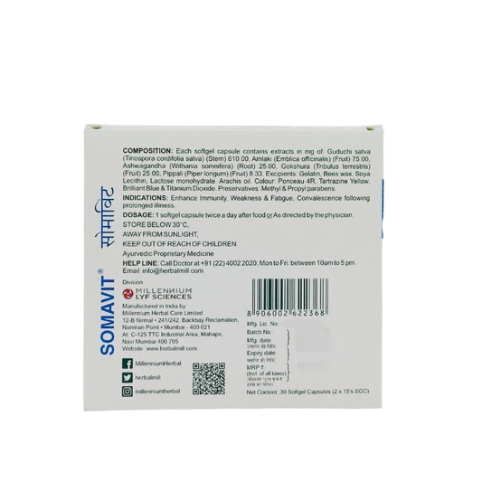 Millennium Somavit Soft Gel Capsules