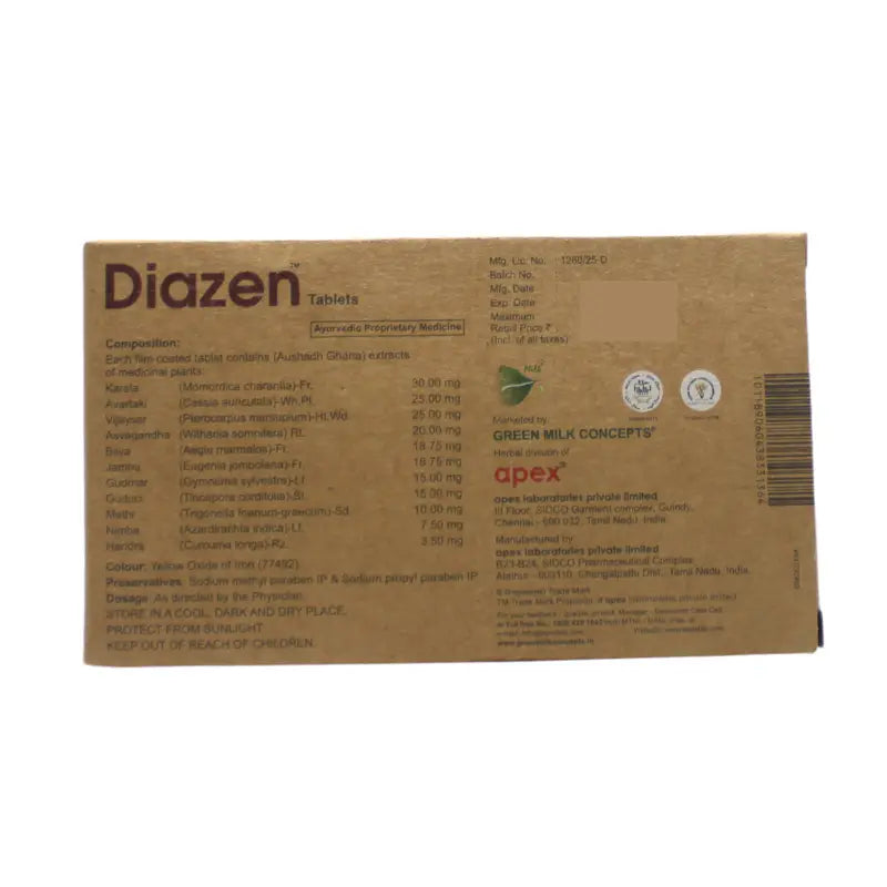 Green Milk Diazen Tablets
