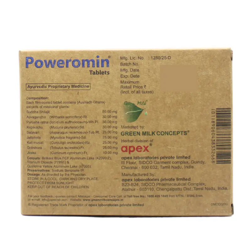 Green Milk Poweromin Tablets