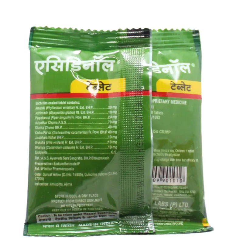 Ban Labs Acidinol Tablets