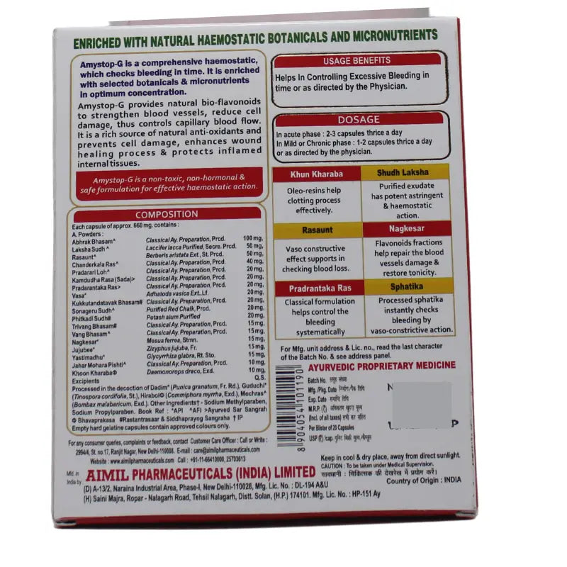 Aimil Amystop-G Capsules