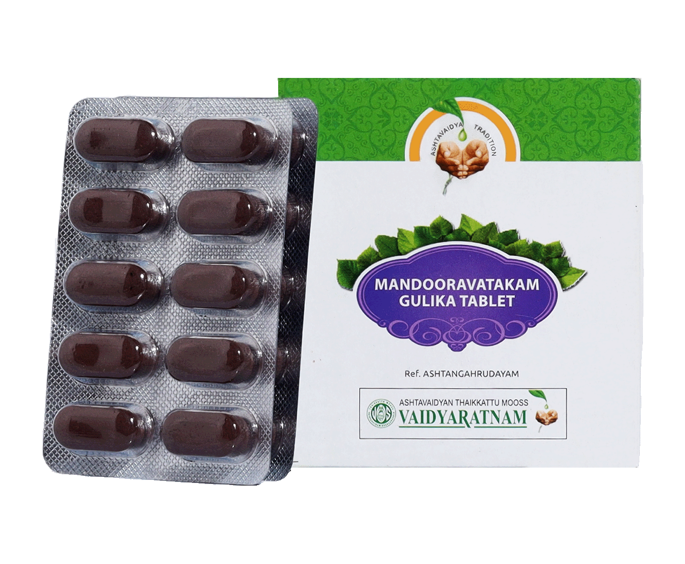 Vaidyaratnam Mandooravatakam Gulika Tablets