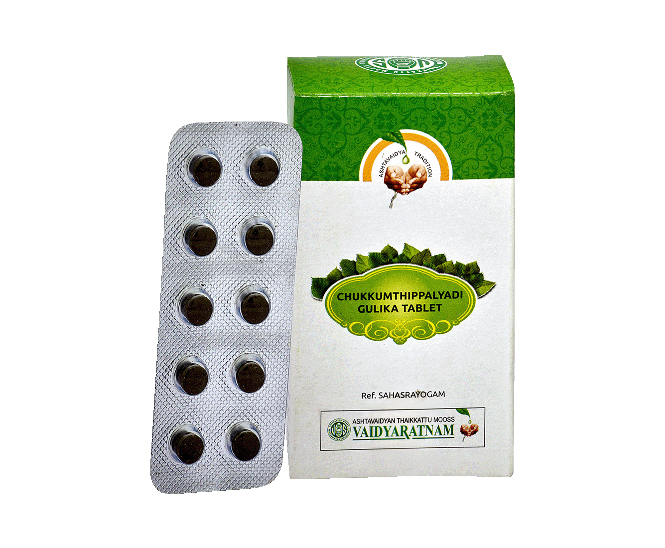 Vaidyaratnam Chukkumthippalyadi Gulika Tablets