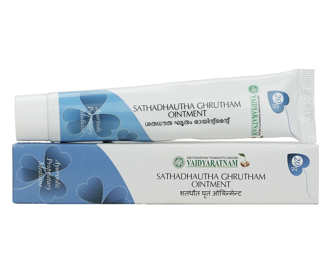 Vaidyaratnam Sathadhautha Ghrutham Ointment