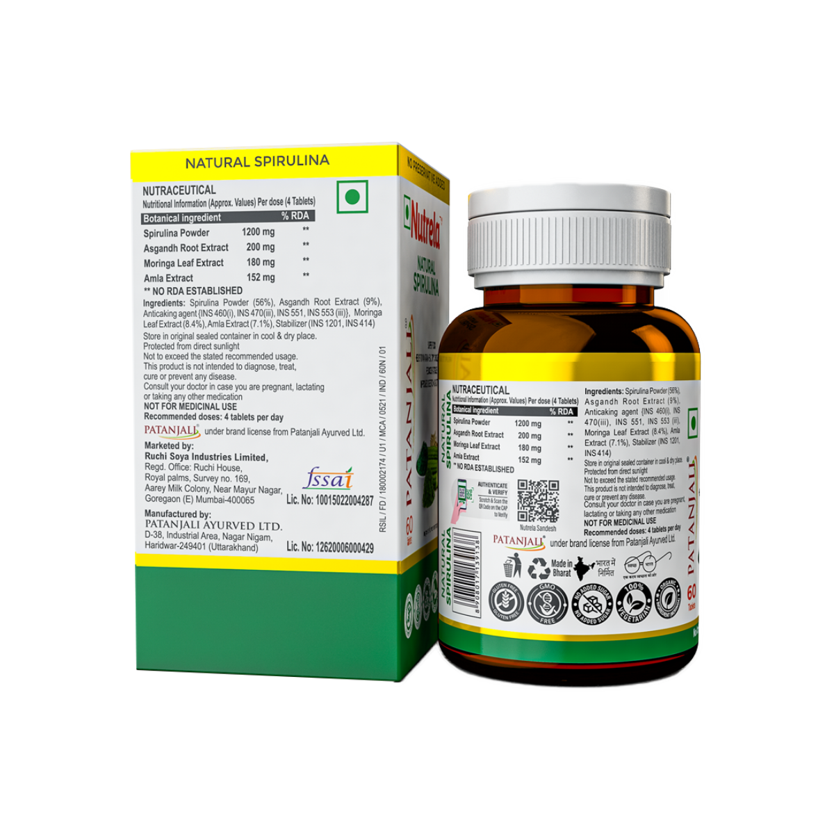 Patanjali Nutrela Natural Spirulina