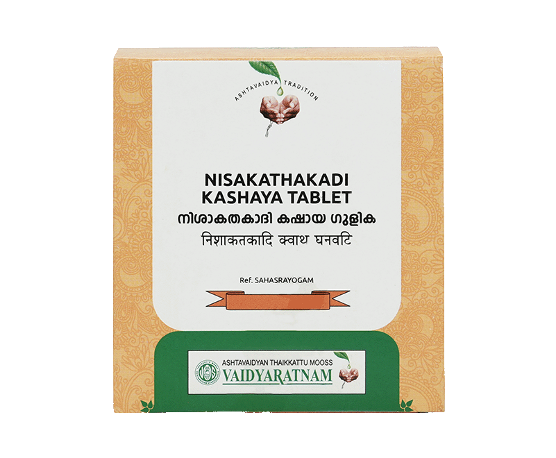 Vaidyaratnam Nisakathakadi Kashaya Gulika Tablet
