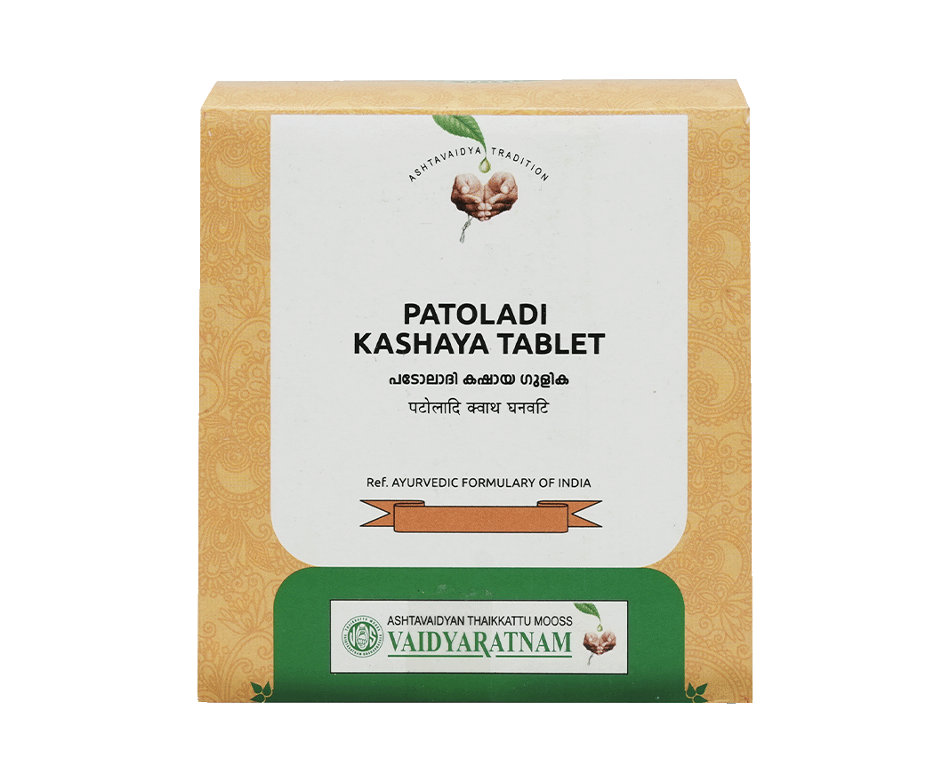 Vaidyaratnam Patoladi Kashayam Gulika Tablets