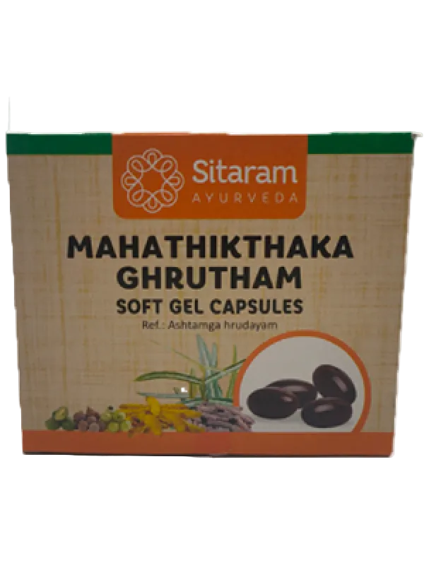 Sitaram Mahathikthakam Ghrutham Soft Gel Capsules