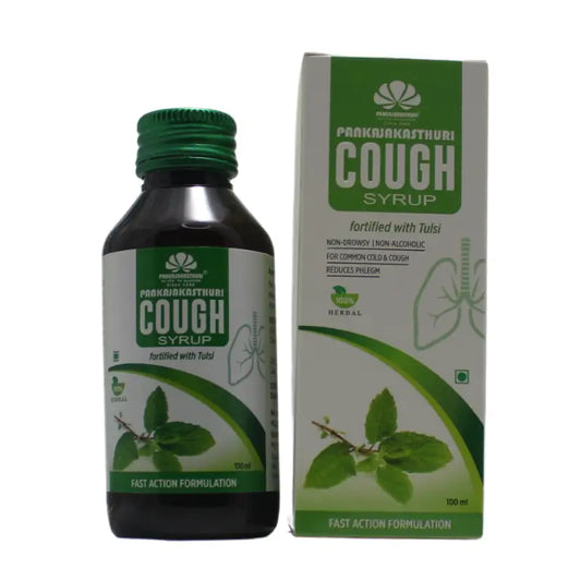 Pankajakasthuri Cough Syrup (with Tulasi)