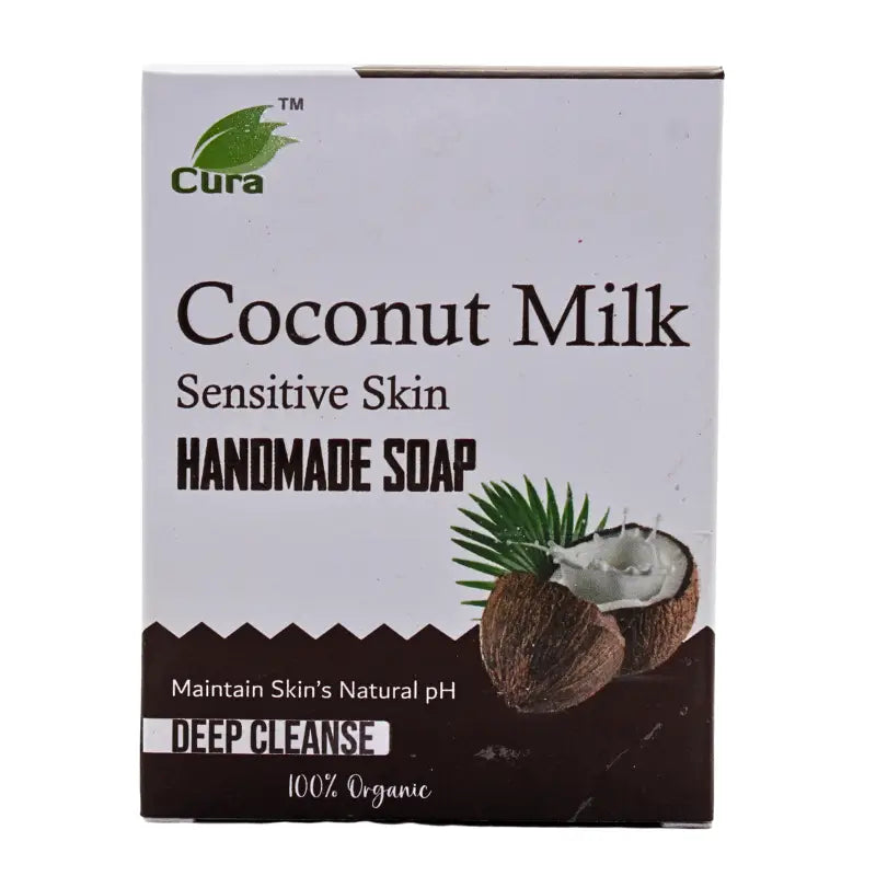Cura Ayurvedic Coconut Milk Handmade Soap 125 Gm