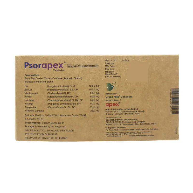 Green Milk Psorapex Tablets