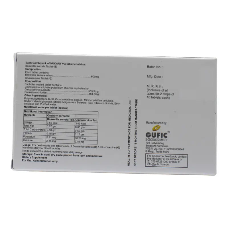 Gufic Nucart-VG Tablets