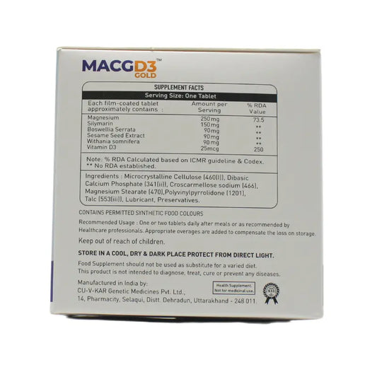 Biotics Lab MACG D3 Gold Tablets