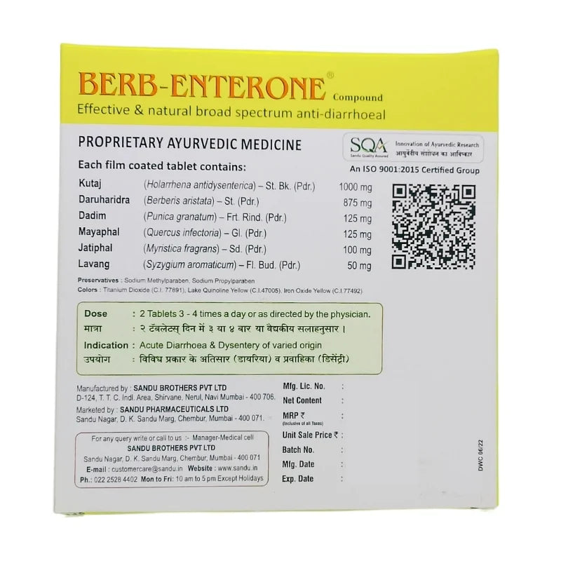 Sandu Berb Enterone Tablet