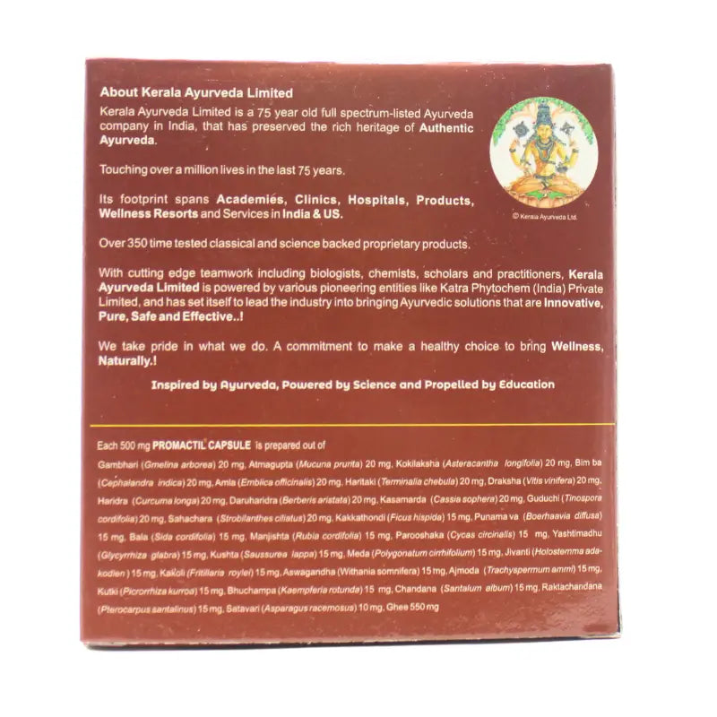 Kerala Ayurveda Promactil Capsules