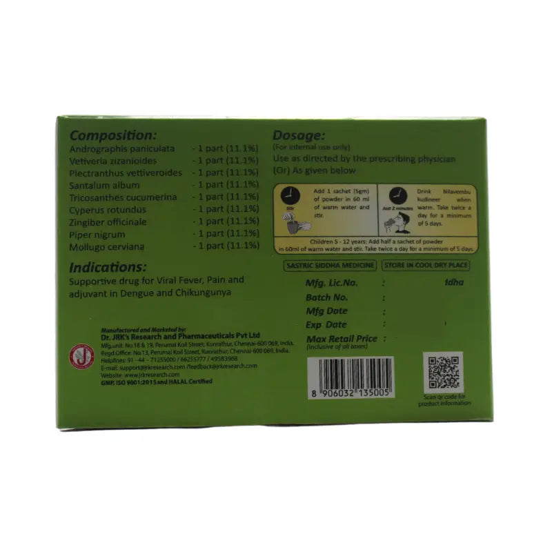 Dr.JRK's Nilavembu Kudineer Churnam