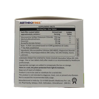Biotics Lab Arthrofree Tablets