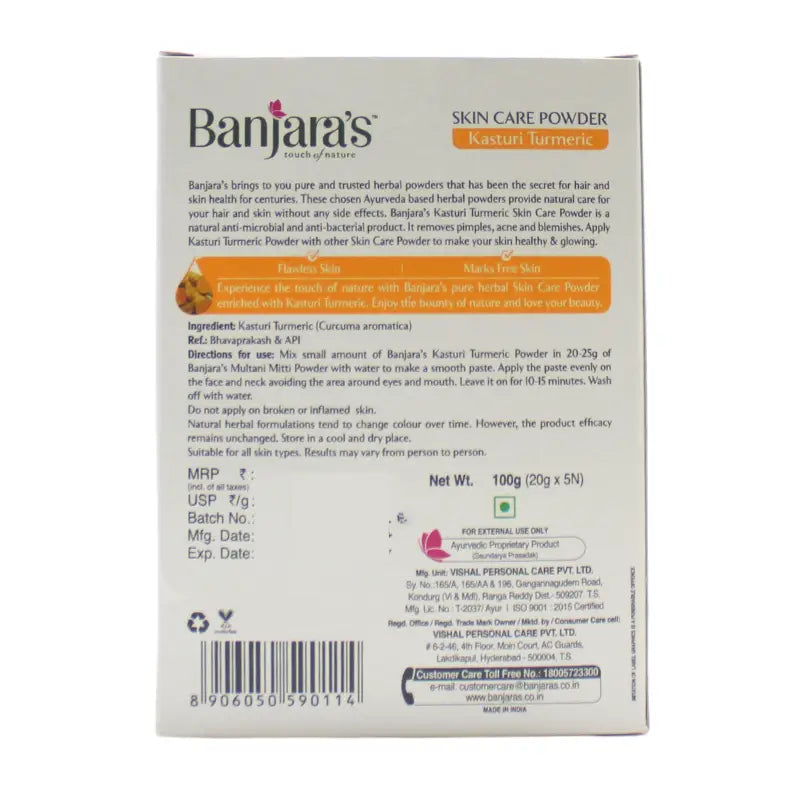 Kasturi Turmeric Skin Powder – Banjara