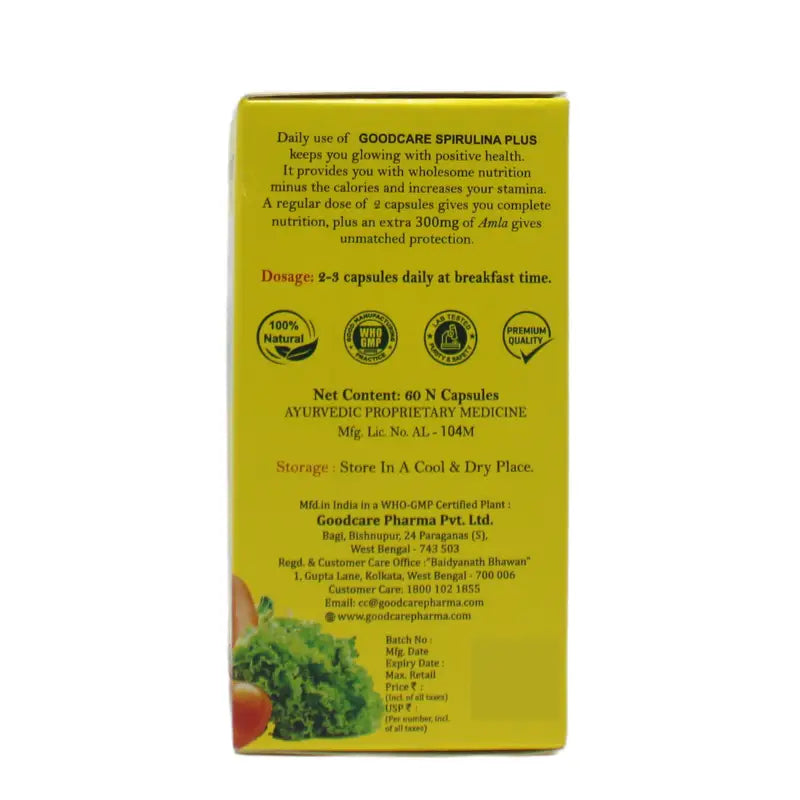 Good Care Pharma Spirulina Plus Capsule