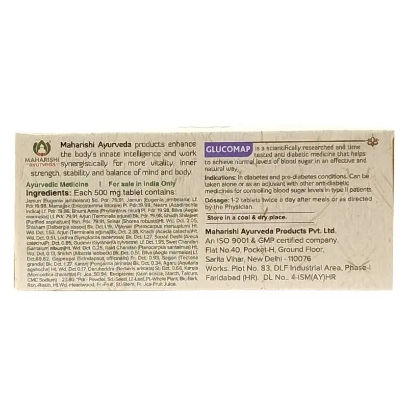 மகரிஷி குளுக்கோமேப் தாவல்கள்