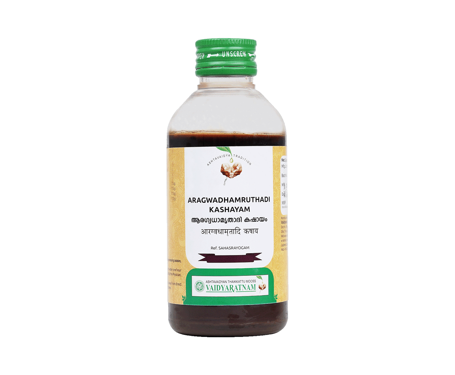 Vaidyaratnam Aragwadhamrithadi Kashayam