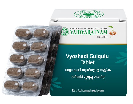 Vaidyaratnam Vyoshadi Gulgulu Gulika Tablet