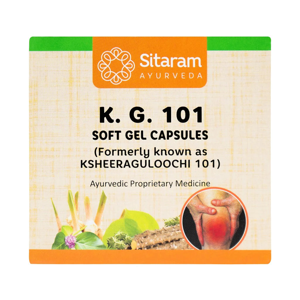 Sitaram K.G.101 Soft Gel Capsuels ( Ksheeroguloochi 101 )