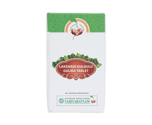 Vaidyaratnam Lakshadi Gulgulu Gulika Tablets