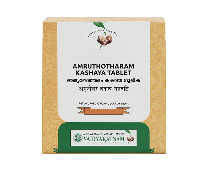 Vaidyaratnam Amruthotharam Kashaya Gulika Tablet