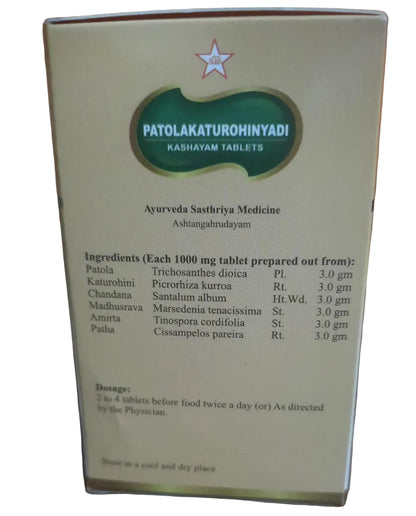 SKM Patolakaturohinyadi Kashayam Tablets