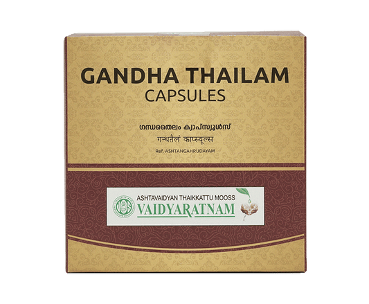 Vaidyaratnam Gandha Taila Softgel Capsules