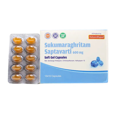 Sahasrayogam Sukumaraghritam Saptavarti Capsules (600Mg)
