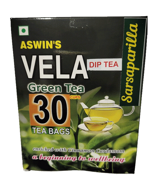 Aswin's Vela Green Tea - Sarsaparilla