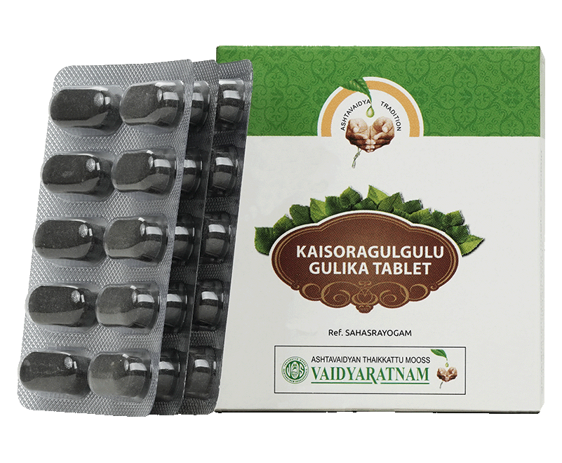 Vaidyaratnam Kaisoraguggulu Gulika Tablets