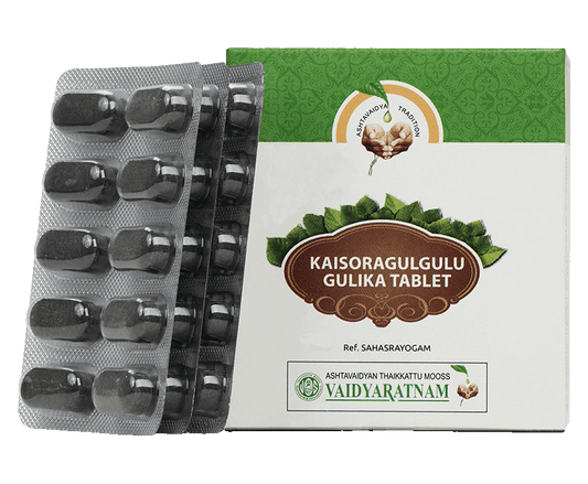 Vaidyaratnam Kaisoraguggulu Gulika Tablets