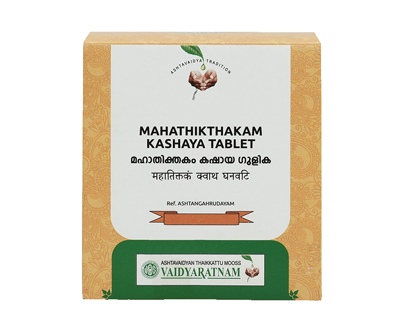 Vaidyaratnam Mahathikthakam Kashaya Gulika Tablet