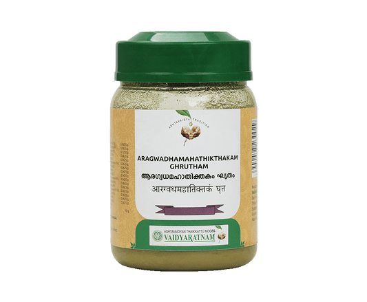 Vaidyaratnam Aragwadhamahathikthakam Ghrutham