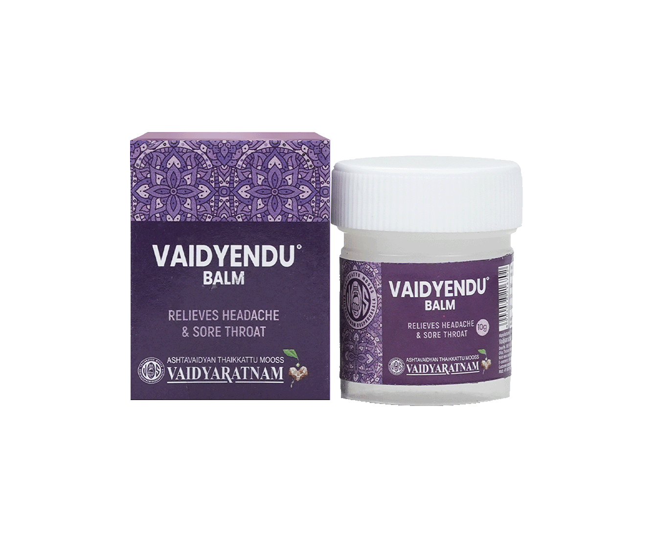 Vaidyaratnam Vaidyendu Balm