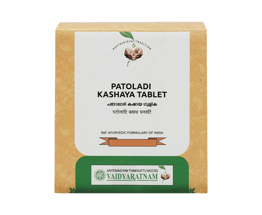 Vaidyaratnam Patoladi Kashayam Gulika Tablets